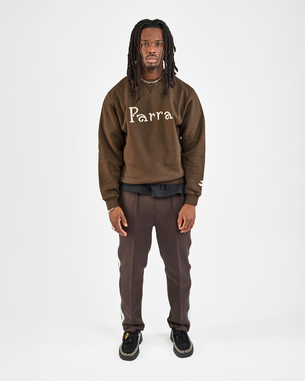 by Parra Weird trad logo crew neck sweatshirt | 54321 | AFEW STORE